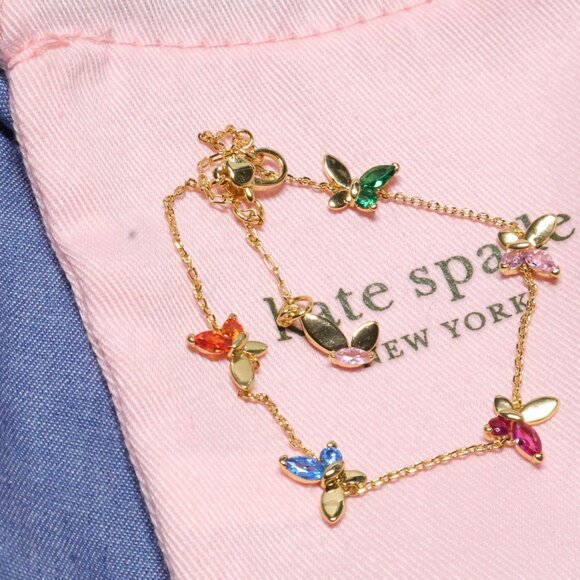 Kate Spade Jewelry - NEW Kate Spade social butterfly multi color bracelet Authentic
